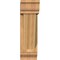Ekena Millwork Traditional Traditional Rough Sawn Bracket w/ Offset Brace, Western Red Cedar, 6"W x 16"D x 20"H BKT0604X16X20TRA01RWR - alternate 3